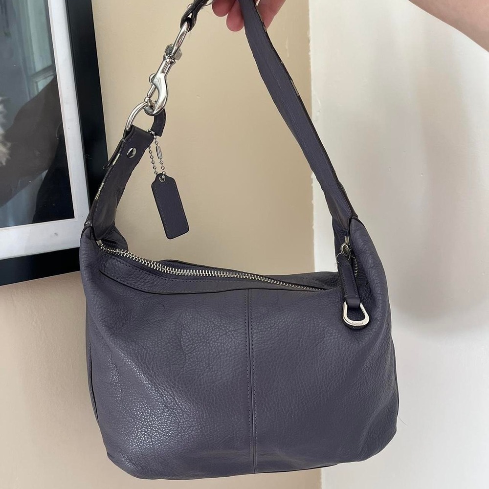Y2K 2000s Coach Avery Pebbled Leather Hobo Shoulder Bag / Handbag - Picture 4 of 7